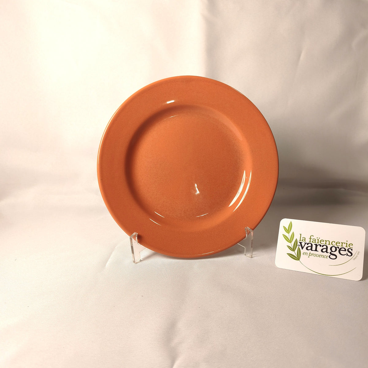 [1067] Assiette à dessert - Aile Nouveau Modèle (Terracotta)