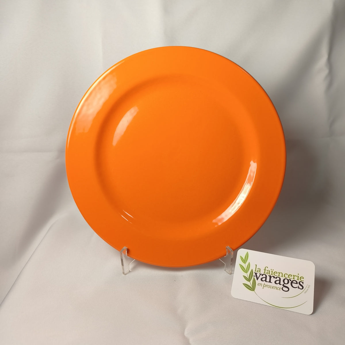[1182] Assiette plate -  Aile Nouveau modèle (Orange)