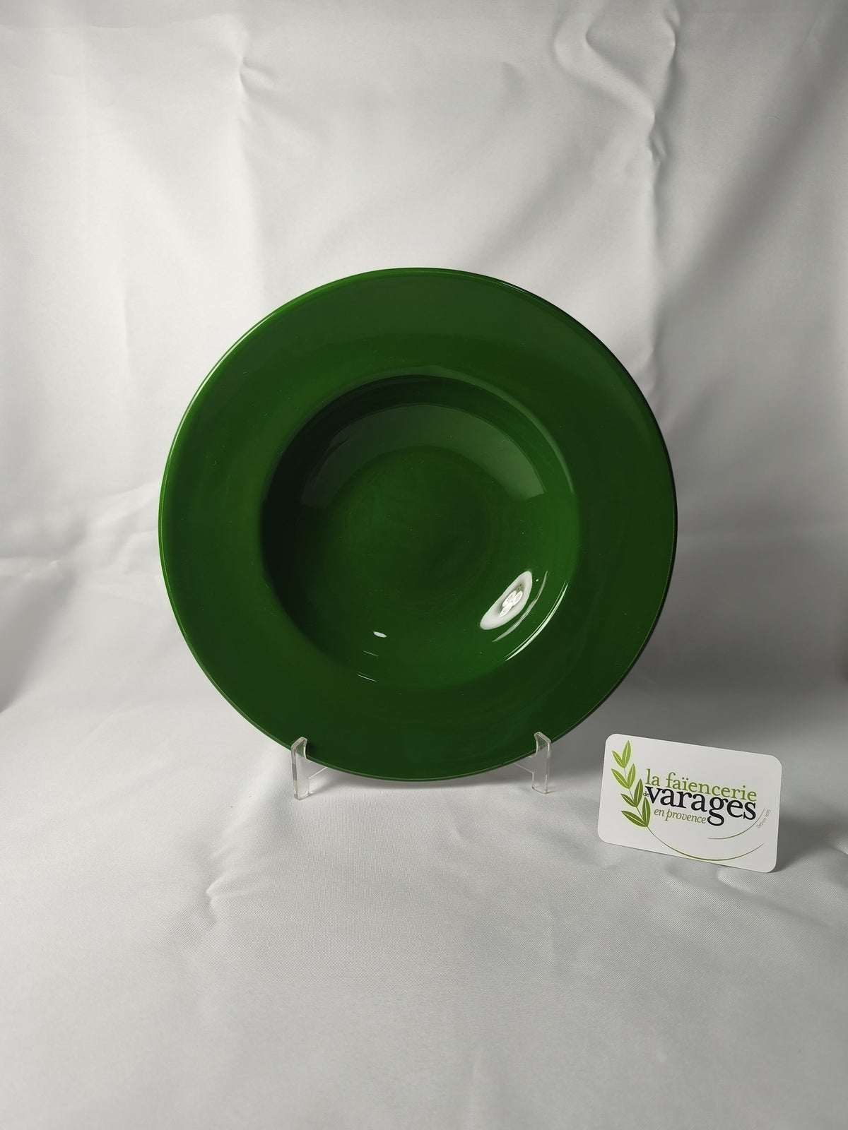 [1229] Assiettes à pâtes (Vert Olive)
