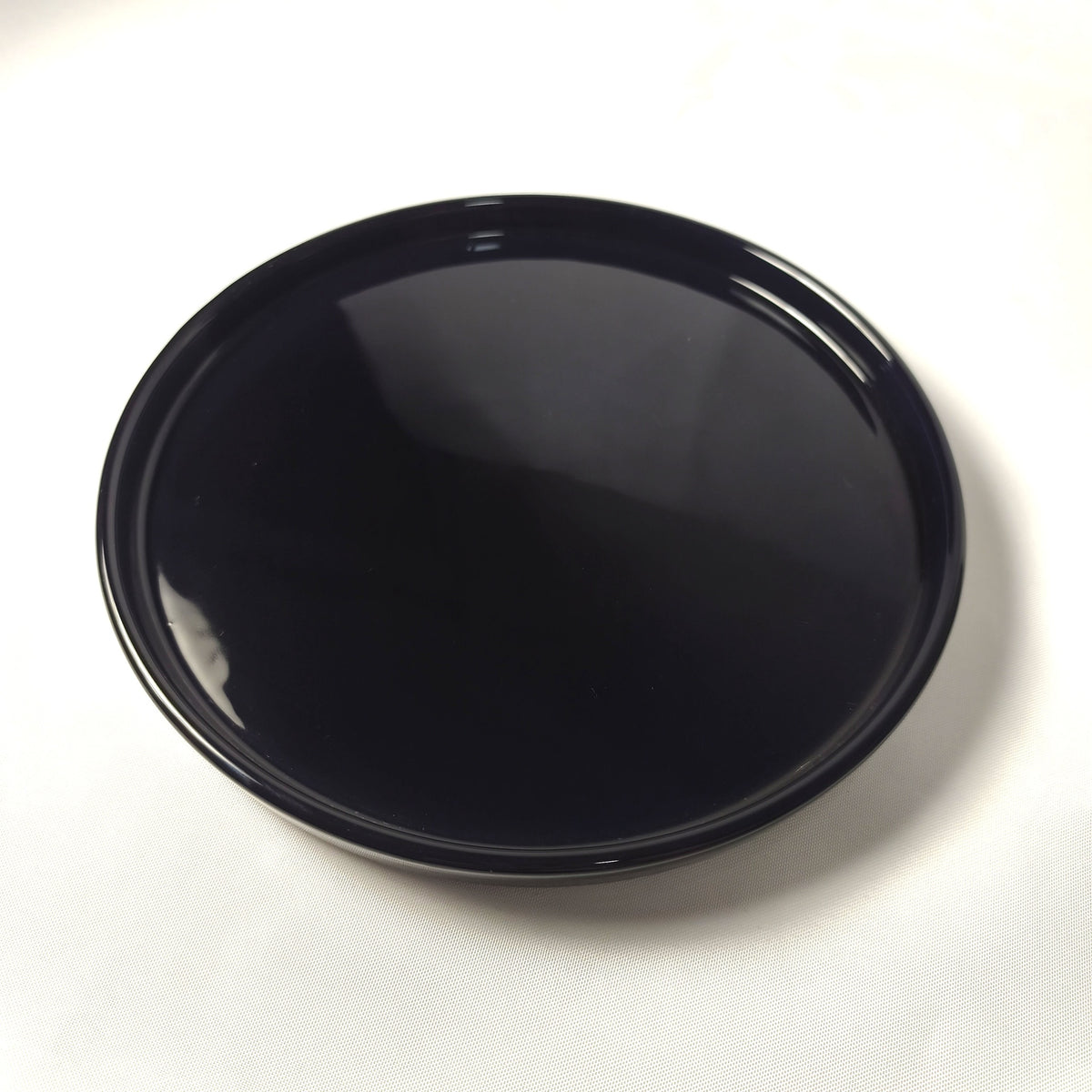 [1349] Plat à rebord (Noir)