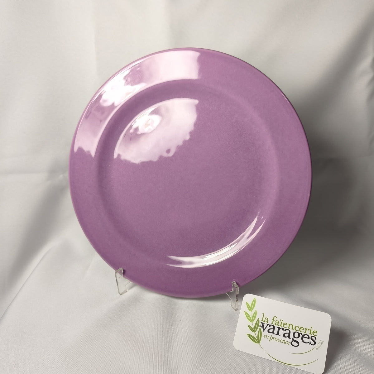 [291] Assiette plate -  Aile Nouveau modèle (Violet)