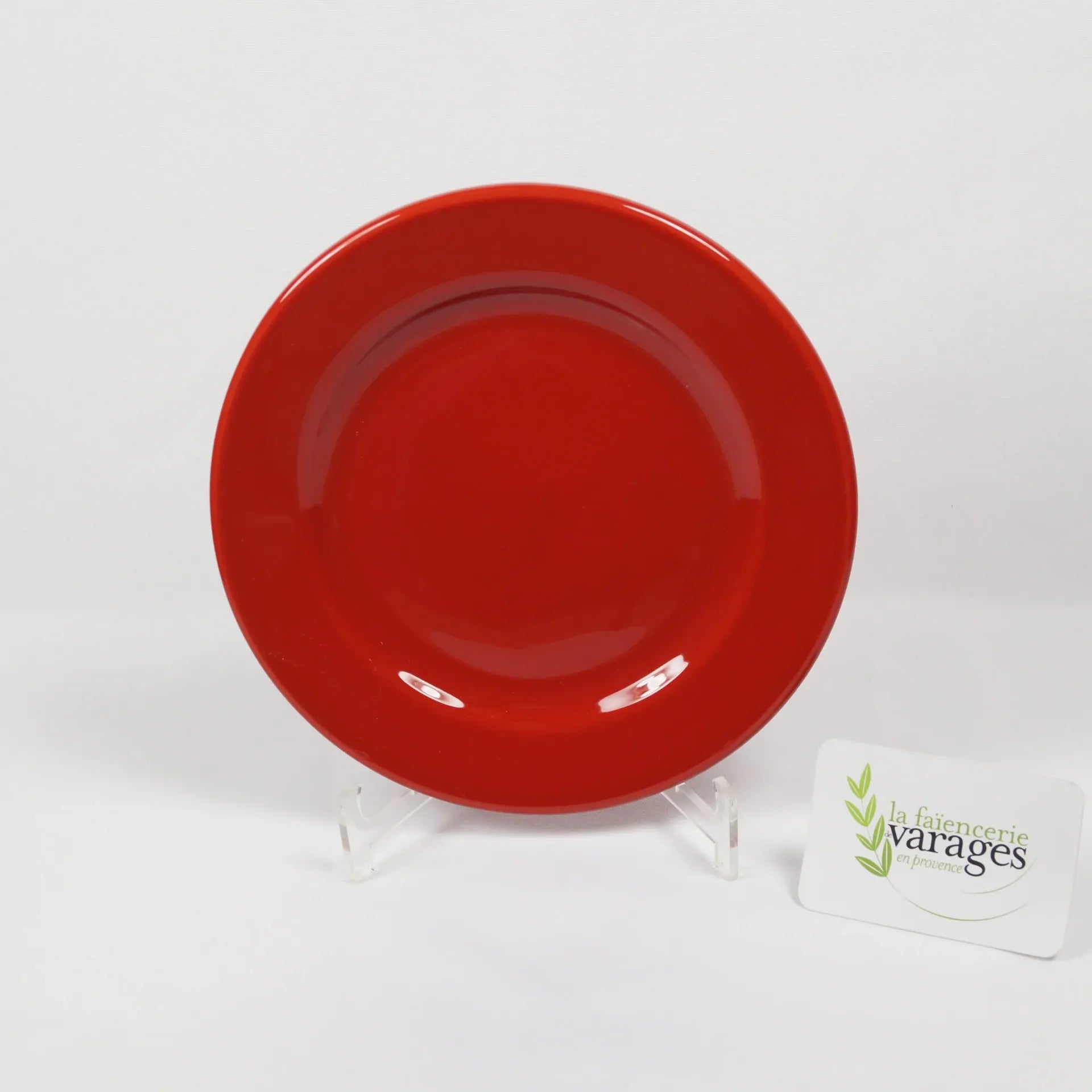 [999] Assiette plate -  Aile Nouveau modèle (Terracotta)