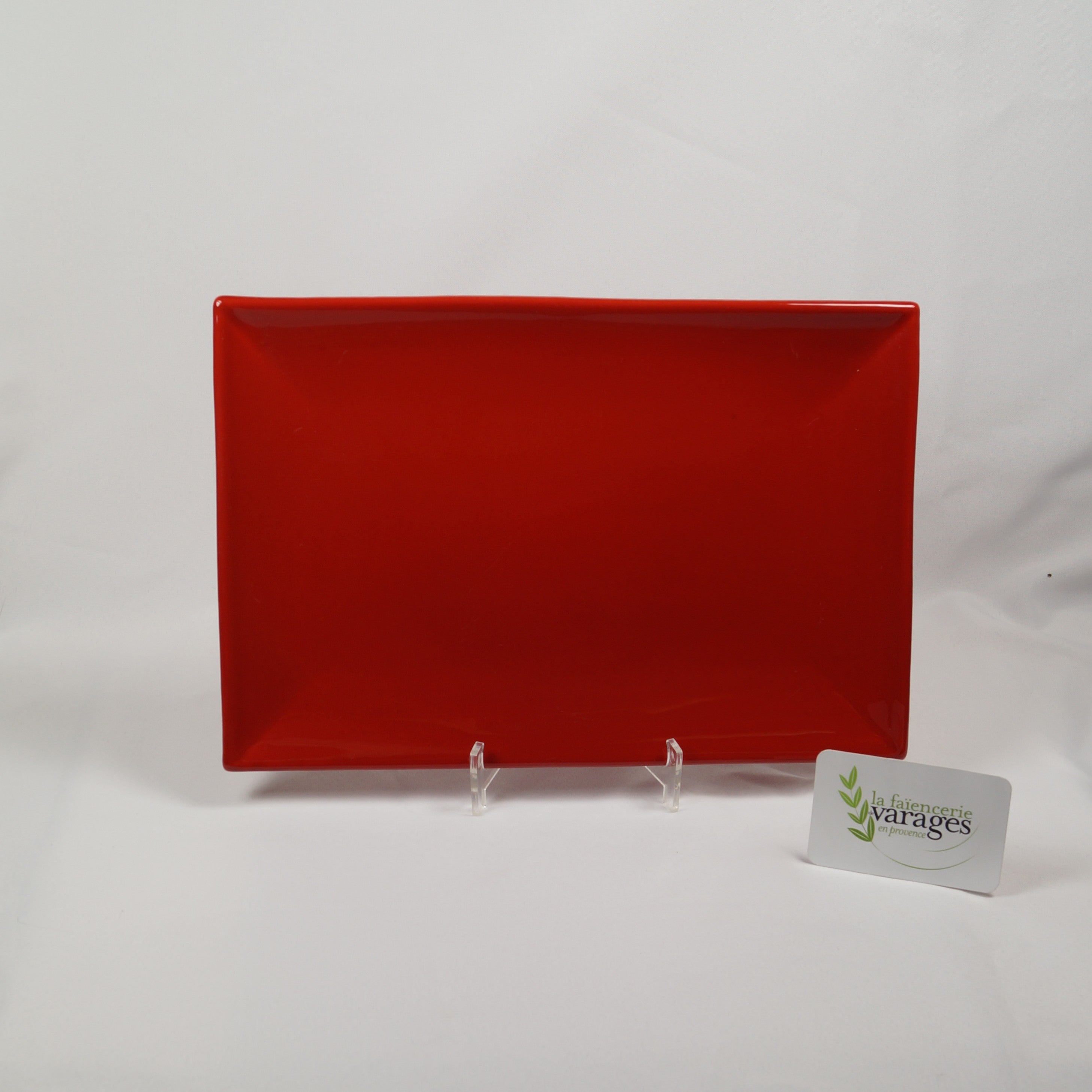 Assiette plate rectangulaire