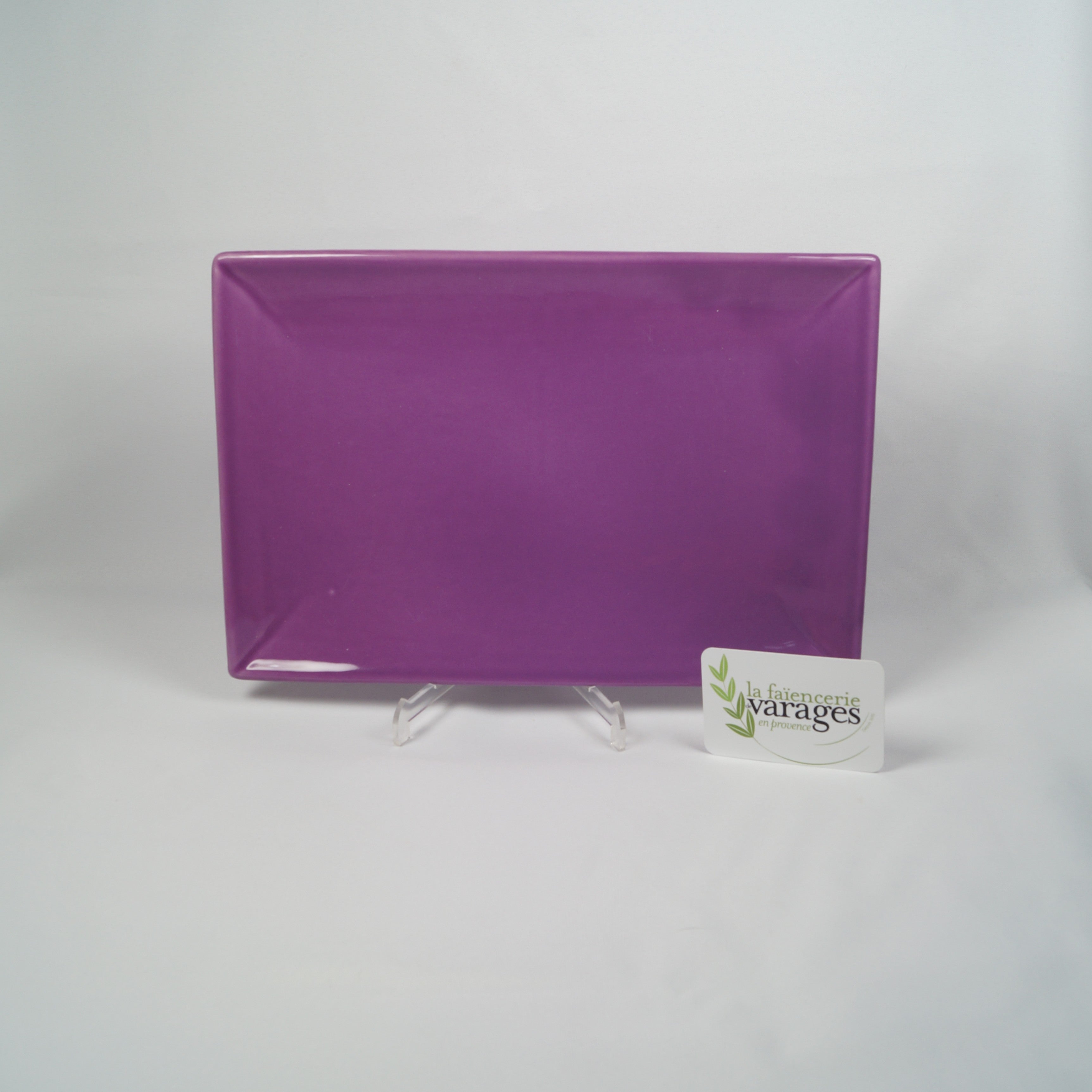 Assiette plate rectangulaire